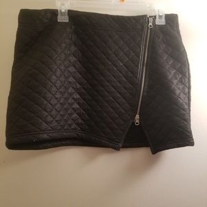 Black Mini Skirt with Zipper